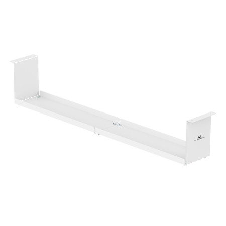 Kompaktiškas Maclean kabelio tvarkyklė po stalu, balta