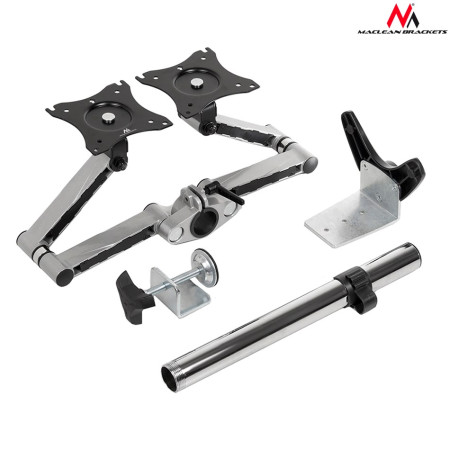 Stalo laikiklis dviem LCD monitoriams Maclean