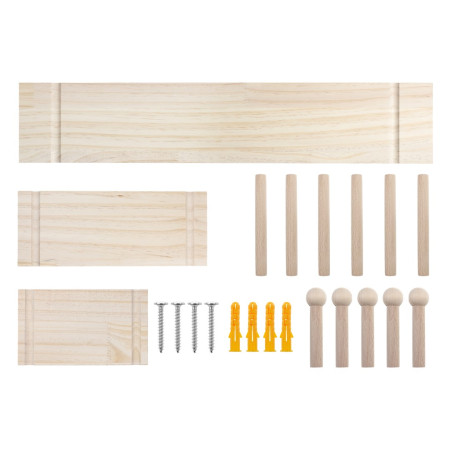 Maclean medinė organizatoriaus lenta, šviesios medžio spalvos, 60x80 cm