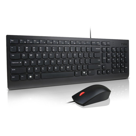 Lenovo Essential | Keyboard and Mouse Combo | Wired | US Euro | Black