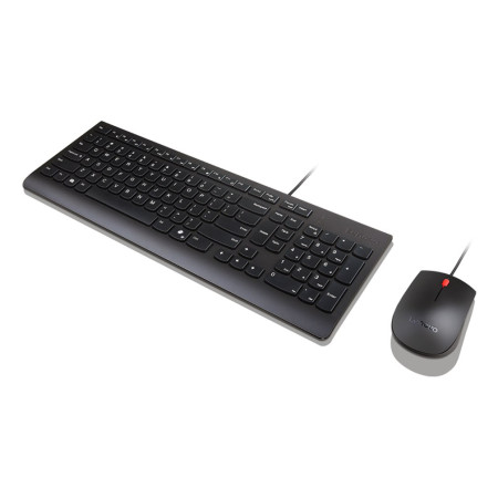 Lenovo Essential | Keyboard and Mouse Combo | Wired | US Euro | Black
