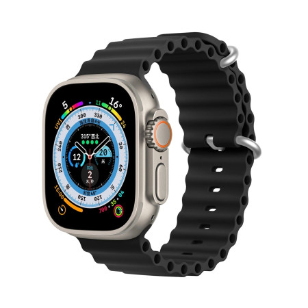 Dux Ducis OceanWave serijos apyrankė Apple Watch 38/40/41mm juoda