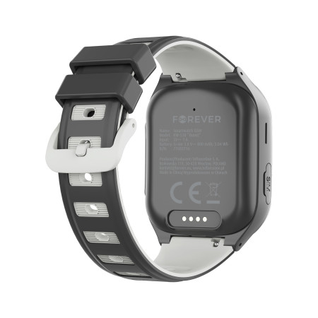 Išmanusis laikrodis vaikams Forever Smartwatch GPS WiFi 4G Kids Boost KW-530 juodas