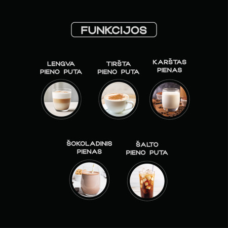 Pieno putų plaktuvas Zyle ZY918MF