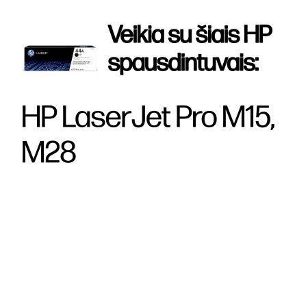 HP 44A juodas originalus LaserJet tonerio kasetė