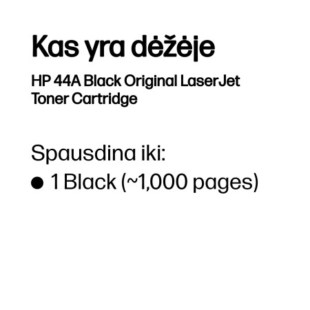 HP 44A juodas originalus LaserJet tonerio kasetė