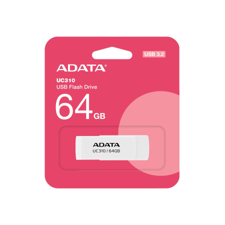 USB atmintinė ADATA UC310 64GB balta