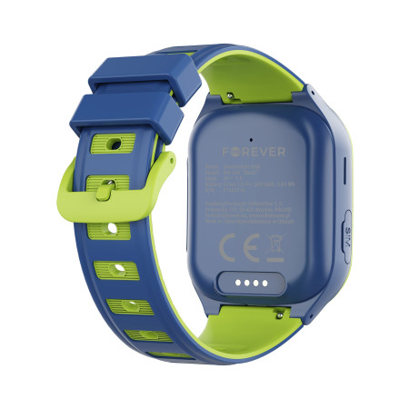 Išmanusis laikrodis vaikams Forever Smartwatch GPS WiFi 4G Kids Boost KW-530 mėlynas