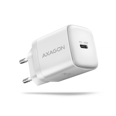Mobiliųjų įkroviklis sieninis USB-C 30W/1portas baltas AXAGON ACU-PD30W