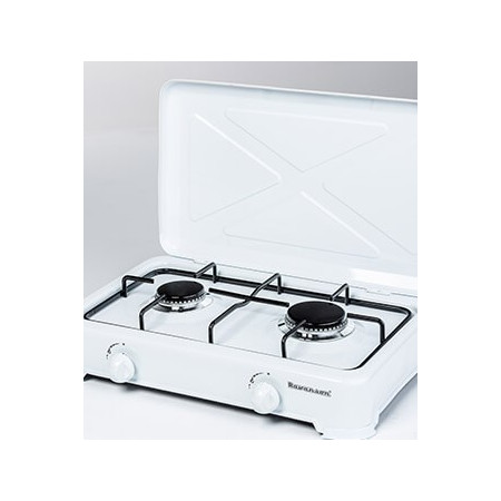 Ravanson K-02T Dujinė viryklė Balta Stalviršis 2 zonų