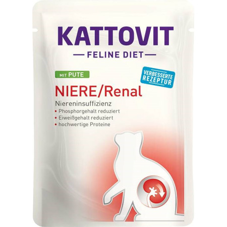 KATTOVIT Feline Diet Niere/Renal - šlapias kačių maistas - 12 x 85g