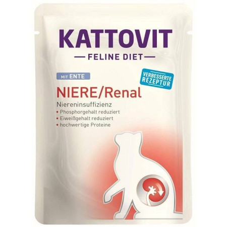 KATTOVIT Feline Diet Niere/Renal - šlapias kačių maistas - 12 x 85g