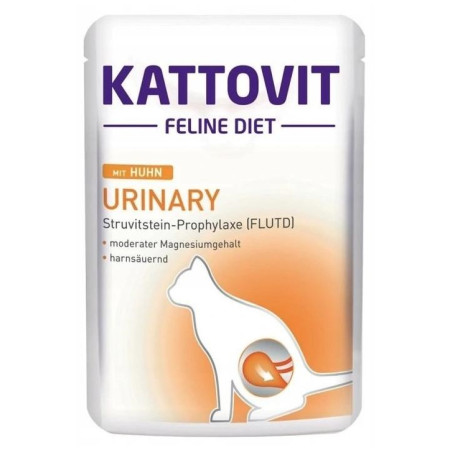 KATTOVIT Feline Diet Urinary Chicken - šlapias kačių maistas 85g