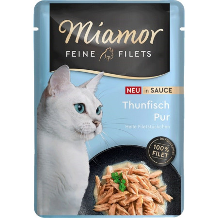 MIAMOR Fine Filets Tunų filė padaže - šlapias kačių maistas - 100g