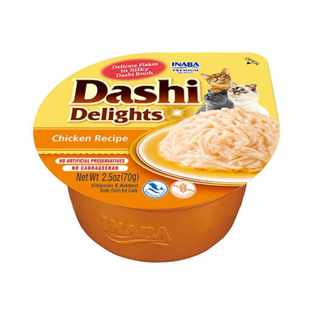 INABA Dashi Delights Vištiena sultinyje - skanėstas katėms - 70g