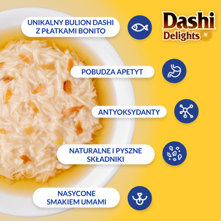 INABA Dashi Delights Vištiena sultinyje - skanėstas katėms - 70g