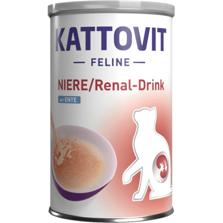 KATTOVIT Feline Niere Renal gėrimas su antis - skanėstas katėms - 135ml