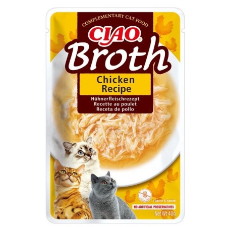 INABA Ciao Broth Vištiena - skanėstas katėms - 40g