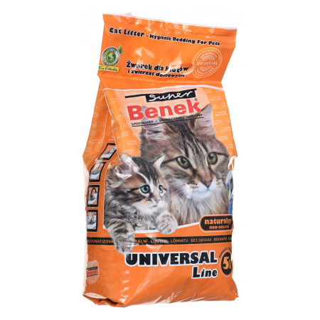 Super Benek Universal - Bentonito smėlis Natūralus 5 l