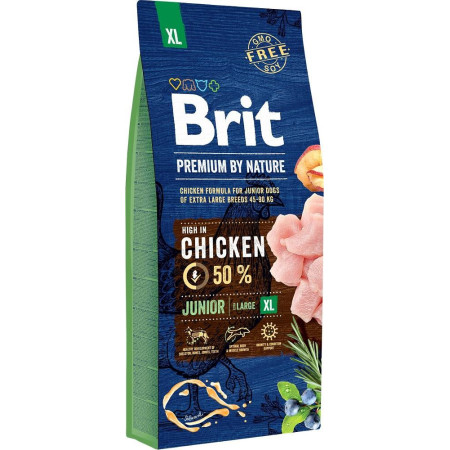 BRIT Premium by Nature Junior XL Vištiena - sausas maistas šunims - 15 kg