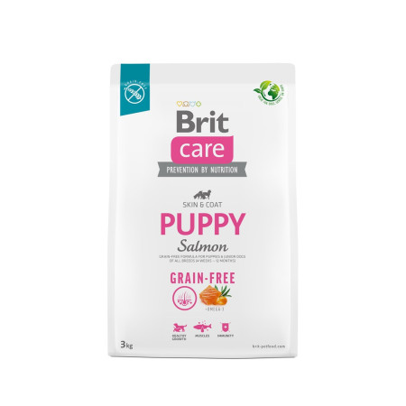 Brit Care Puppy Salmon - sausas maistas šunims - 3 kg