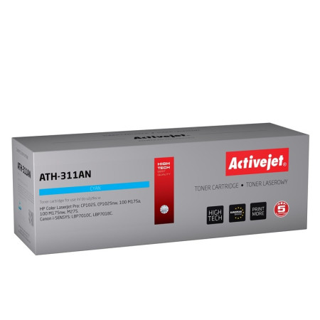 Activejet ATH-311AN - pakaitinis Canon, HP 126A CRG-729C, CE311A; mėlynas