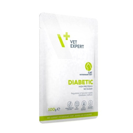 VET EXPERT Veterinarinė dieta diabetinėms katėms - drėgnas maistas - 100 g