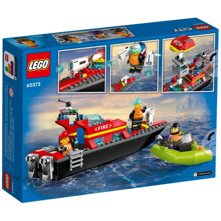 LEGO City 60373 Gaisrininkų valtis