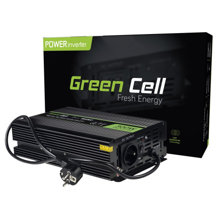 Green Cell 12V į 230V švari sinusoida 300W INV07