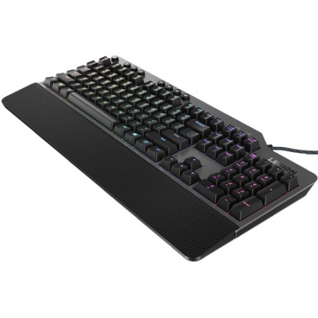 Lenovo Legion K500 žaidimų klaviatūra, USB, QWERTY, juoda/pilka