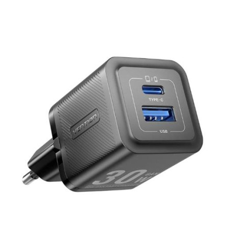 Vention 30W USB-C Sieninis Įkroviklis Juodas FEQB0-EU