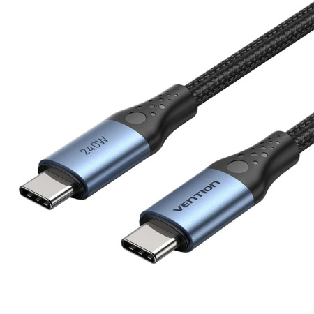 Vention USB-C į C kabelis 1m 5A 240W Juodas