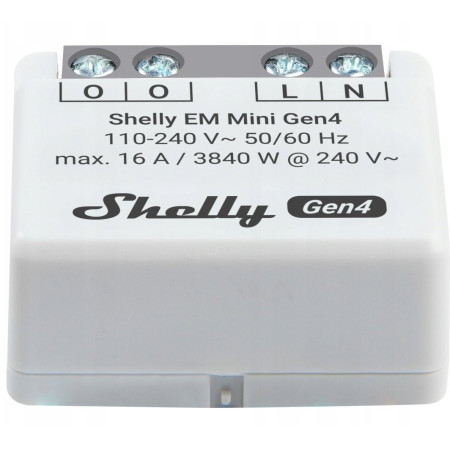 Shelly EM Mini Gen4 - WiFi energijos vartojimo matuoklis