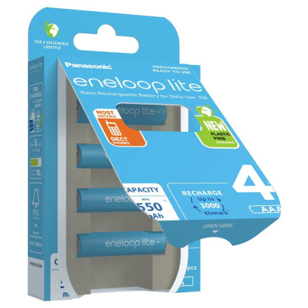 Panasonic Eneloop Lite AAA 550mAh 4 vnt.