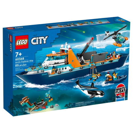 LEGO City 60368 Arkties tyrinėtojo valtis