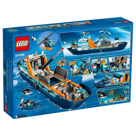 LEGO City 60368 Arkties tyrinėtojo valtis