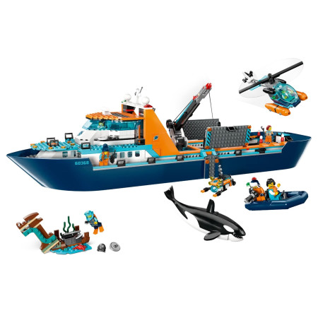 LEGO City 60368 Arkties tyrinėtojo valtis