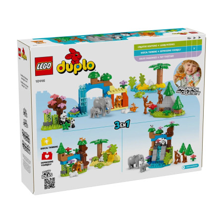 LEGO Duplo Town 10446 Laukiniai gyvūnai 3 in 1