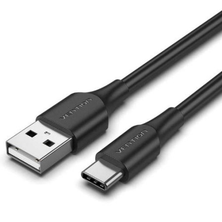 USB-C į USB 2.0 kabelis, 3 m, juodas