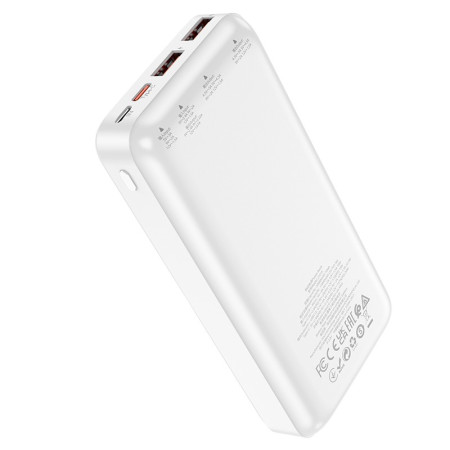 Išorinė baterija Hoco J101A PD 20W + Quick Charge 3.0 22.5W 20000mAh balta