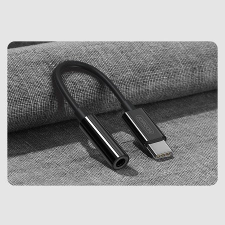 Type-C į 3.5mm audio adapteris Joyroom SH-C1 juodas