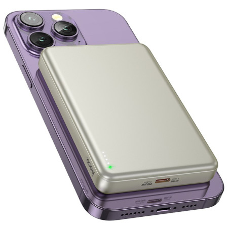 Išorinė baterija Power Bank Hoco Q26A PD20W Magnetic 10000mAh auksinė