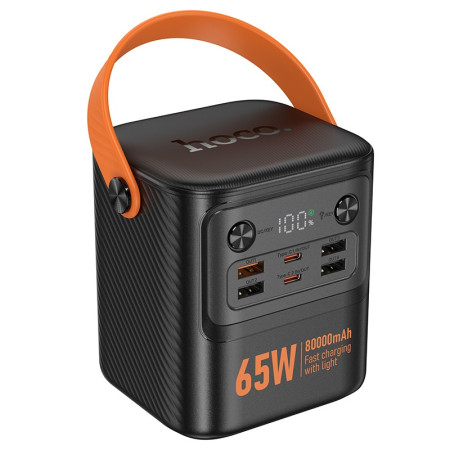 Hoco J152 Pro Išorinė baterija Power Bank PD65W 80000mAh juoda