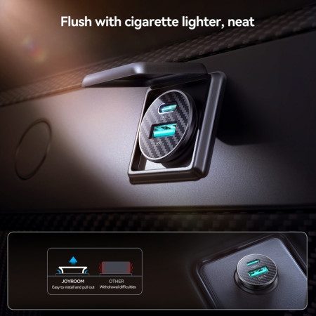 Joyroom Automobilinis Įkroviklis JR-CCN16 USB-A/USB-C 15W