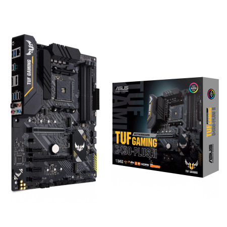 ASUS TUF GAMING B450-PLUS II AMD B450 AM4 lizdas ATX