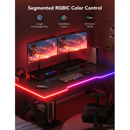 Govee H61C3 Neon Gaming Table Light | LED juosta | biuro apšvietimas, RGBIC