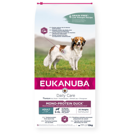Eukanuba Daily Care Suaugusiųjų Sausainiai su Antiena - 12 kg