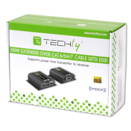 Techly 100709 HDMI extender Cat6/Cat6a/Cat7 iki 40m
