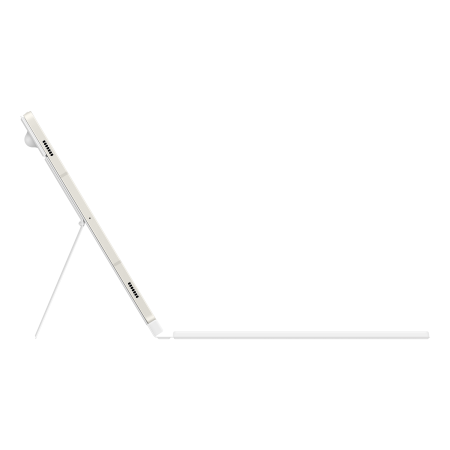 DX725UW Book Cover Keyboard Samsung Galaxy Tab S9/S9 FE/S10 FE/S10 Lite, Balta