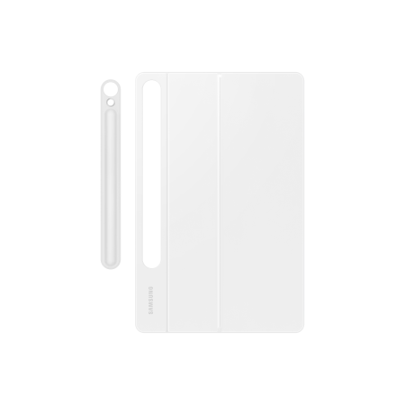 DX725UW Book Cover Keyboard Samsung Galaxy Tab S9/S9 FE/S10 FE/S10 Lite, Balta